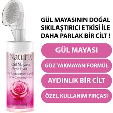 Naturix Gül Mayalı Masaj Başlıklı Fırçalı Yüz Temizleme Köpüğü 160 ml