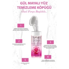 Naturix Gül Mayalı Masaj Başlıklı Fırçalı Yüz Temizleme Köpüğü 160 ml