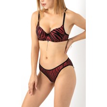 Doremi Zebra Desenli Sütyen Takım-19646