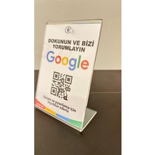 Aktap NFC Masa Üstü Google Yorum ve Puan Standı 14,8 cm ‌x 21,0 cm