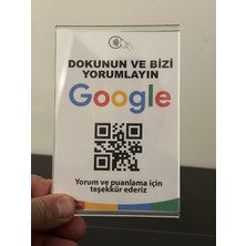 Aktap NFC Masa Üstü Google Yorum ve Puan Standı 14,8 cm ‌x 21,0 cm