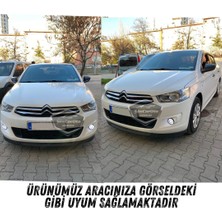 Citroen C Elysee 2012-2023 Uyumlu Üniversal Mercekli Angel Sis Farı Metal Su Geçirmez 76 mm Turuncu Halkalı Gündüz Farı Angel Eyes 2 Adet