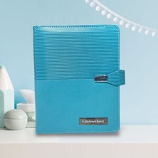 Eren Ofis Çizgili Organizer Termo Deri Hesap Makineli - Mekanizmalı Tarihsiz Defter - Kişiye Özel Isimli