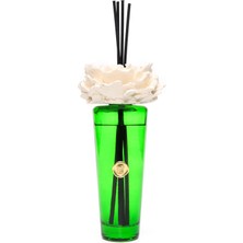 Missi 400 ml Yeşil Konik Cam Şişe Seramik Taşlı Çubuklu White Jasmine Oda Kokusu