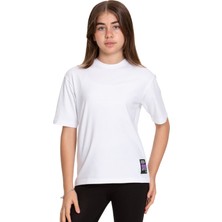 Lapinkod Bisiklet Yaka Regular Fit Suprem Örme Kumaş Kız Çocuk T-Shirt