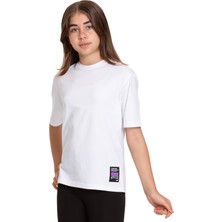 Lapinkod Bisiklet Yaka Regular Fit Suprem Örme Kumaş Kız Çocuk T-Shirt