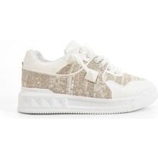 Seniorah Oleaje Beyaz Cilt Kadın Spor Ayakkabı