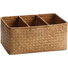 Tahan Dokuma Depolama Sepeti Rattan Sepet I Kozmetik Dikd 28.5CMX18.5CMX13CM (Yurt Dışından)