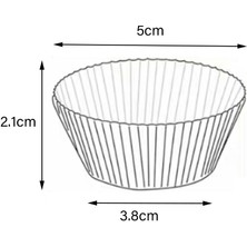 Tahan 600 Piş Kapları Dekoratif Cupcake Kılıı Piş Kırmızı (Yurt Dışından)