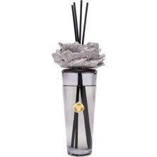 Missi 400 ml Siyah Konik Cam Şişe Seramik Taş Bambu Çubuklu Black Vanilya Oda Kokusu