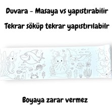 Lino Yapışkanlı Boyama Rulosu Sea World 86X20 cm