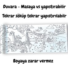 Lino Yapışkanlı Boyama Rulosu Anımal Paradıse 200X30 cm