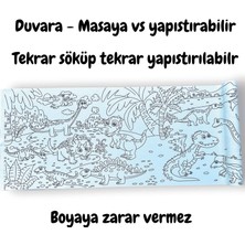 Lino Yapışkanlı Boyama Rulosu Age Of Dınosaurs 200X30 cm