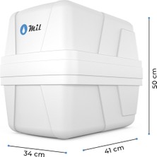 Mil Su Arıtma Cihazı Pompalı 12 Aşamalı 12 Lt Çelik Tanklı Aquaflo Membranlı (BP12-M-A)