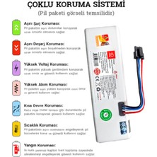 Omid I8 Pro ve Roidmi Eve / Eve Plus Robot Süpürge Uyumlu Batarya - 5200 Mah 72WH