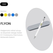 Flyon Su Terazili Cetvelli Tornavidalı Mühendis Kalemi  7 Fonksiyonlu Özel Kutusunda FLYON-666KB