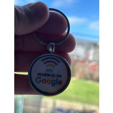 Aktap Nfc Sosyal Medya Takipçi ve Nfc Google Yorum Anahtarlığı Ikili Bir Arada