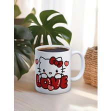 Truego Baskılı Kupa Bardak Seramik Mug - Sevimli Love