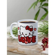 Truego Baskılı Kupa Bardak Seramik Mug - Sevimli Love