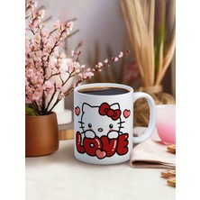 Truego Baskılı Kupa Bardak Seramik Mug - Sevimli Love