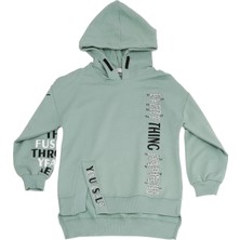 Bebelop Taş Baskılı Kapüşonlu Sweatshirt