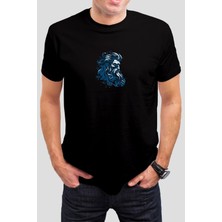 T-35 Zeus Mitoloji Baskılı Siyah Unisex Tişört C629