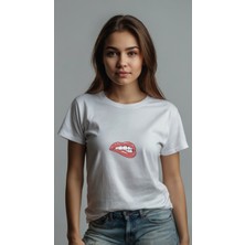 Baskiup Kadın Baskılı T-Shirt  Kadın  Tişört