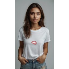 Baskiup Kadın Baskılı T-Shirt  Kadın  Tişört