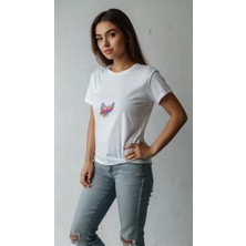 Baskiup Kadın   Baskılı T-Shirt Kadın Tişört