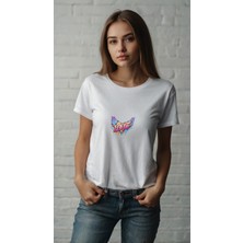 Baskiup Kadın   Baskılı T-Shirt Kadın Tişört