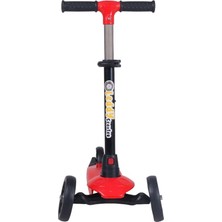 Leddy Scooter Kırmızı 3 Tekerlekli Katlanabilir Max 50 kg