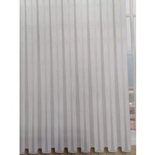 Red Black Modern Çizgili Tül 1x3 Sık Pile