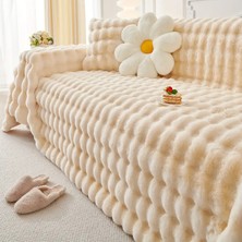 Baladi Home Kalın Peluş Klasik Kürklü Koltuk Örtüleri (1 Adet) Uçlu Koltuk Örtüsü Için Parça Ölçüsü 160 x 300 cm