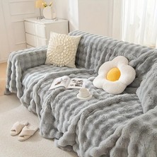 Baladi Home Kalın Peluş Klasik Kürklü Koltuk Örtüleri (1 Adet) Uçlu Koltuk Örtüsü Için Parça Ölçüsü 160 x 300 cm