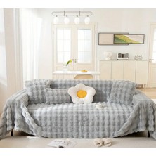 Baladi Home Kalın Peluş Klasik Kürklü Koltuk Örtüleri (1 Adet) Uçlu Koltuk Örtüsü Için Parça Ölçüsü 160 x 300 cm