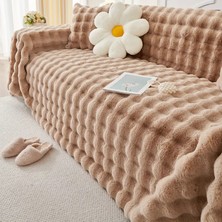 Baladi Home Kalın Peluş Klasik Kürklü Koltuk Örtüleri (1 Adet) Uçlu Koltuk Örtüsü Için Parça Ölçüsü 160 x 300 cm