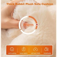 Baladi Home Kalın Peluş Klasik Kürklü Koltuk Örtüleri (1 Adet) Uçlu Koltuk Örtüsü Için Parça Ölçüsü 160 x 300 cm