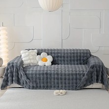 Baladi Home Kalın Peluş Klasik Kürklü Koltuk Örtüleri (1 Adet) Uçlu Koltuk Örtüsü Için Parça Ölçüsü 160 x 300 cm