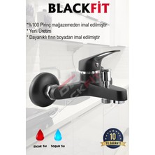 Blackfit Siyah Tepe Duş Seti Yağmurlama Duş Robotu Duş Başlığı Banyo Lavabo Bataryası Mutfak Çeşmesi