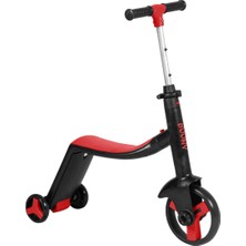 Boony Kırmızı Çocuk Scooter-Bisiklet 1 Ürün 3 Özellik 50 kg Taşıma Kapasiteli