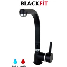 Blackfit Siyah Tepe Duş Seti Tasarruflu Duş Robotu Banyo Bataryası Mutfak Bataryası Lavabo Bataryası