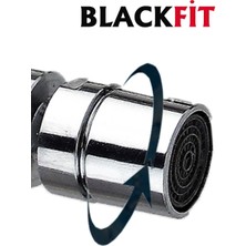 Blackfit Siyah Delta Mutfak Bataryası Oynar Başlıklı Mutfak Musluğu Eviye Bataryası Çift Su Girişli