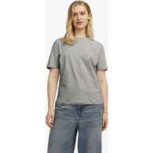 Jjxx Jxanna Kadın Gri T-Shirt 12200182-LIGHTGREYMELANGE