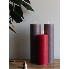 Tekno Trust Kırmızı Crassula Ovata / Para Çiçeği Aromalı 3 Lü Meditasyon Mum Seti // Tanıtıma Özel Fiyat Kokulu