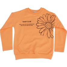 Bebelop Daisy Baskılı Bisiklet Yaka Sweatshirt