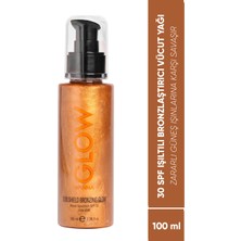 Wanna Glow 30 SPF Işıltılı Bronzlaştırıcı Vücut Yağı 100 ml