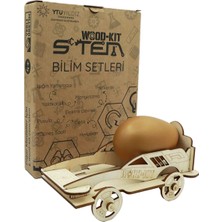 Wood-Kit Stem DIY Mucit Seti - Havalı Yarışçı STEM Oyuncağı