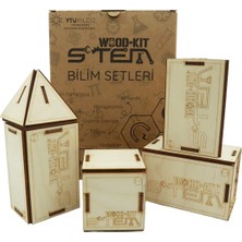 Wood-Kit Stem DIY Mucit Seti - Geometrik Şekiller