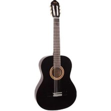 Valencia VC102TBK Klasik Gitar Sap Çelikli 1/2 Siyah