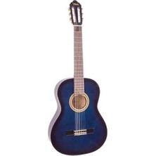Valencia VC103TBUS Klasik Gitar Sap Çelikli 3/4 Mavi Sunburst